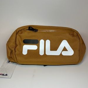 New Fila Unisex Brown Fanny Pack Bag. 2-zipper compartment, adjustable strap